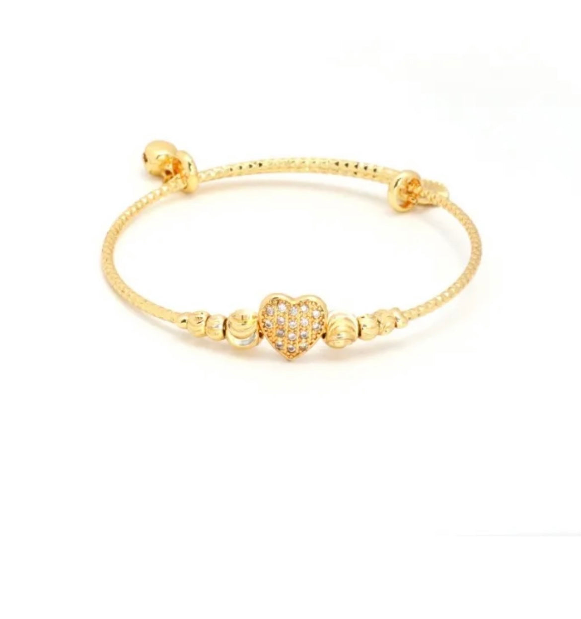Heart Bangle Bracelet