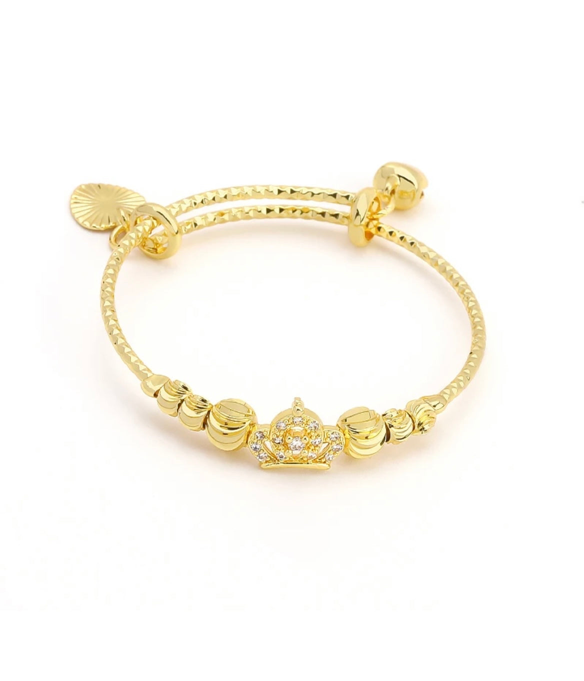 Crown Bangle Bracelet
