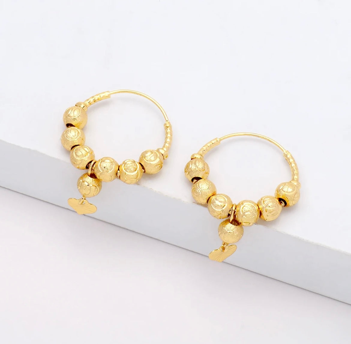 Heart Hoop Earrings (small)
